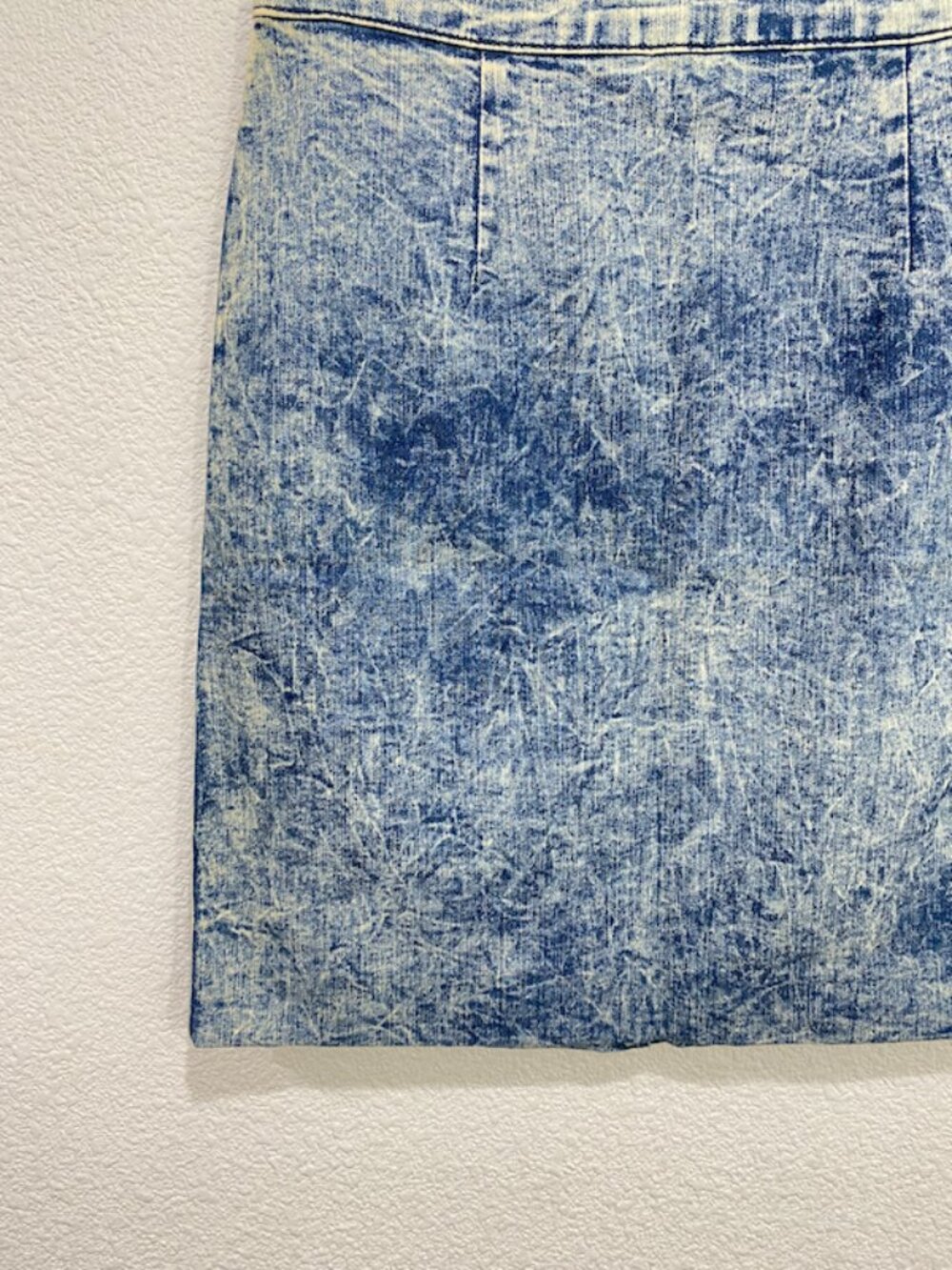Encore Jeans Skirt Pencil Acid Wash Blue Size L - Picture 3 of 8